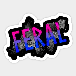 Feral Pride - Bisexual Sticker